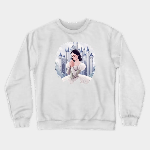 Snow White Crewneck Sweatshirt by Pixy Official